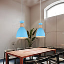 GobekUsa Blue Nordic Pendant Lights E27 Modern Hanging Lamps for Living Dining Kitchen