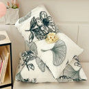 GobekUsa Cozy Winter Plush Pillowcase: Nordic Printed Milk Velvet Soft Home Decor