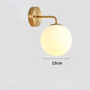 GobekUsa Brozen Black LED Glass Ball Wall Lights for Living Room Bedroom_BU