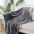 GobekUsa Cozy Flannel Warm Blanket: Soft Plush Coral Fleece Bed Cover & Shawl