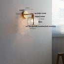 GobekUsa Crown Glass LED Wall Lights Brass Switch Stair Fixtures