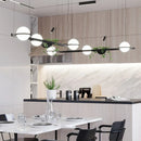 GobekUsa Artificial Plant Pendant Light: Nordic DIY Sky Garden LED Hanging Lamp