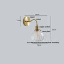 GobekUsa Green Class Ball LED Wall Light with Copper Socket for Bedroom Living Dining Room