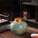 GobekUsa Enamel Tea Pot Ceramic Storage Jar - Airtight Coffee Container