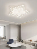 GobekUsa LED Flower Chandelier White Ceiling Lamp for Bedroom Living Room Decor