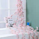 GobekUsa Artificial Sakura Flowers Vine: Wedding Garden Rose Arch Decoration