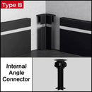 GobekUsa LED Skirting Aluminum Profiles: Brushed Gold/Black, Conner Baseboard, Diffuser, Stair, Floor, Wall Decor
