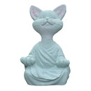 GobekUsa Black Buddha Cat Figurine Meditation Yoga Collectible - Home Decor Art Sculpture