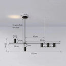 GobekUsa Black Chandelier Pendant Lights for Dining Table, Kitchen, Living Room