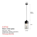 GobekUsa Black Glass Pendant Lights: Modern Nordic Chandelier for Dining Room, Kitchen, Bedroom, and Restaurant