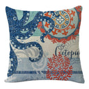 GobekUsa Coastal Cushion Cover - Sea Theme Decorative Sofa Pillowcase