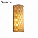 GobekUsa Bamboo Wall Lights Sconces LED Fixtures for Bedroom Bathroom Stairs Luminarias