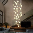 GobekUsa Gold Acrylic Chandelier - Modern Staircase LED Lighting
