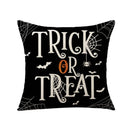 GobekUsa Halloween Pumpkin Linen Cushion Cover Set for Home Sofa Bedroom Decor