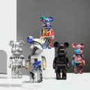 GobekUsa Graffiti Bear 27cm Figurine | Modern Home Decor Statue & Money Jar