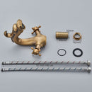 GobekUsa Dragon Style Bathroom Basin Faucet with Hot Cold Water Mixer Tap