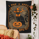 GobekUsa Halloween Cat Tapestry Wall Hanging for Sweet & Spooky Home Decor