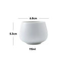 GobekUsa Ceramic KungFu Tea Cup Small Coffee Cups Porcelain Teacup Pottery Water Cup