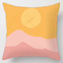 GobekUsa Geometric Leaves Print Cushion Cover for Home Decor and Comfort