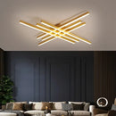 GobekUsa Gold Black Aluminum LED Chandeliers for Bedroom Dining Living Room Lighting