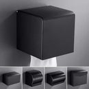 GobekUsa Black Aluminum Bathroom Paper Holder: Elegant Tissue Box Rack & Toilet Paper Holder
