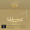 GobekUsa Gold Butterfly Crystal Chandelier Pendant Light for Elegant Living Room & Restaurant Decoration