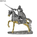 GobekUsa Heavy Armored Knight Resin Statue Decoration for Desk and Room Aesthetic