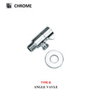 GobekUsa Brass Triangle Valve Black Hot Cold Water Angle Faucet