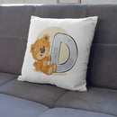 GobekUsa Cute Cartoon Bear Animal Pillow Case Cushion Cover for Sofa, Children Room Decor