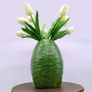 GobekUsa Avocado Ceramic Vase: Unique Flower Arrangement Pot Home Decor Craft Pots