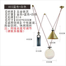 GobekUsa Glass Chandelier: Nordic Minimalist Adjustable LED Decorative Suspension Lamps