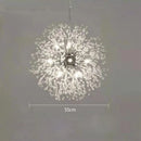 GobekUsa Dandelion Crystal Chandelier: Modern Nordic Style LED Pendant Light for Living Room