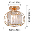GobekUsa Crystal Chandelier Lantern Pendant Light Fixture for Modern Home Décor