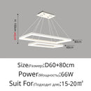GobekUsa LED Acrylic Pendant Lights Modern Hanging Lamp for Dining Room Kitchen Loft Decor