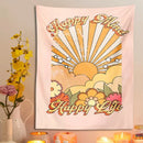 GobekUsa 70s Girl Sunset Tapestry Wall Hanging for Boho Living Room Bedroom Decor