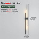 GobekUsa LED Grille Living Room Sofa TV Wall Lamp Strip, Minimalist Modern Bedroom Bedside Lighting