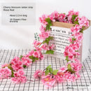 GobekUsa 250cm Rose Flowers Vine Garland Autumn Cane Backdrop Decor