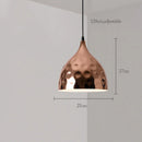 GobekUsa Rose Gold Pendant Lights Metal Hanging Fixtures for Dining Room Island Bar Decor