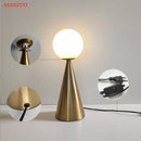 GobekUsa Cone Glass Table Lamp for Bedside Art, Bar, Cafe, and Living Room Decor