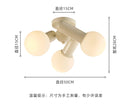 GobekUsa Cream Wind LED Ceiling Light - Modern, Warm, Simple Home Decor
