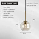 GobekUsa Industrial Glass Pendant Light for Living Room Kitchen Chandeliers