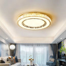 GobekUsa Gold Crystal Ceiling Chandelier LED Fixture for Luxury Home Decor