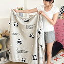 GobekUsa Double-Sided Thin Velvet Printed Blanket for Adults - Spring Autumn Bedding & Sofa Decor
