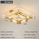 GobekUsa Crystal Chandelier LED Ceiling Light for Bedroom, Dimmable Luxury Foyer Lighting