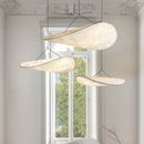 GobekUsa Japanese Style Non-Woven Chandelier - Modern Wabi Sabi Design for Living Room Bedroom.
