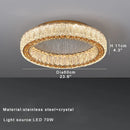 GobekUsa Crystal Ceiling Lamp: Luxury Postmodern Design for Living Room & Bedroom