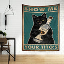 GobekUsa Cat Tarot Tapestry Wall Hanging: Kawayi Psychedelic Witchcraft Bohemian Home Decor