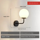 GobekUsa Glass Ball LED Wall Lamp: Gold Nordic Minimalist Sconces Lighting Bedroom Decor Fixtures