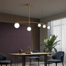 GobekUsa Glass Ball Pendant Chandelier: Stylish LED Hanging Lights for Dining Room, Kitchen, & Bar.