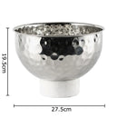 GobekUsa Hammer Pattern Fruits Bowl: Elegant Storage Tray for Snacks, Nuts, and Desserts at Home